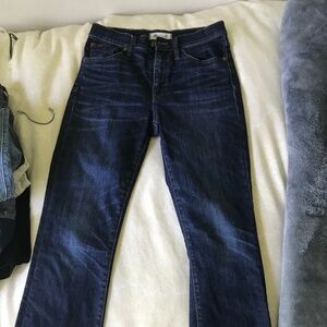 Madewell dark demin bootcut jeans
